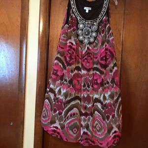 Beautiful pink and brown dress